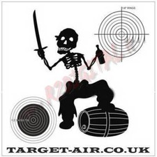 BERSAGLIO 14x14 TARGET-AIR PIRATI CARTONCINI 50Pz SAGOMA SOFTAIR AIRGUN PIOMBINI