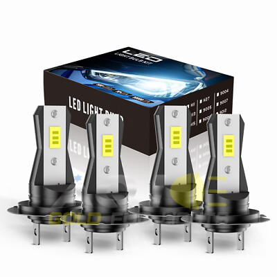 For  Saab 9-5 1999-2009 4x 6000K LED Headlight Kit High &Low Beam Bulbs