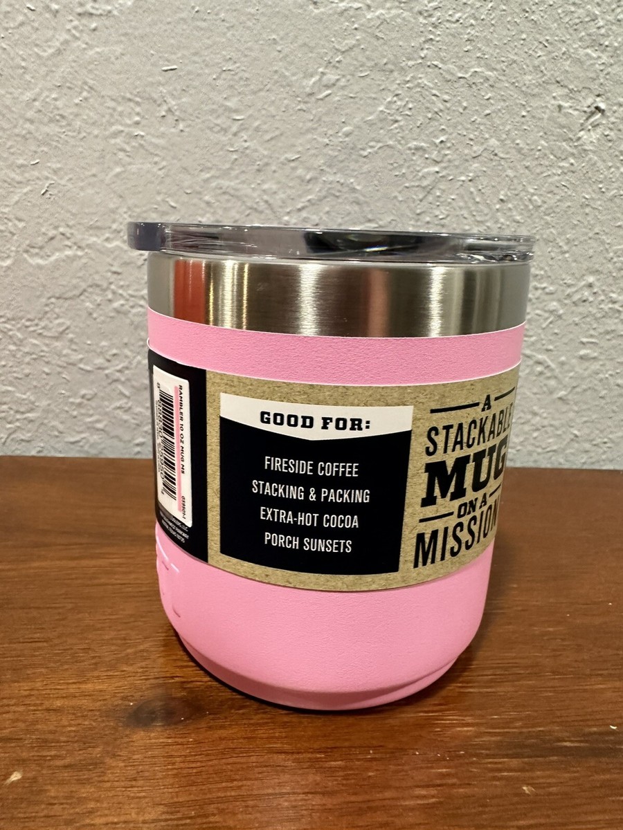 YETI POWER PINK 10oz Coffee Stackable Rambler Mug with