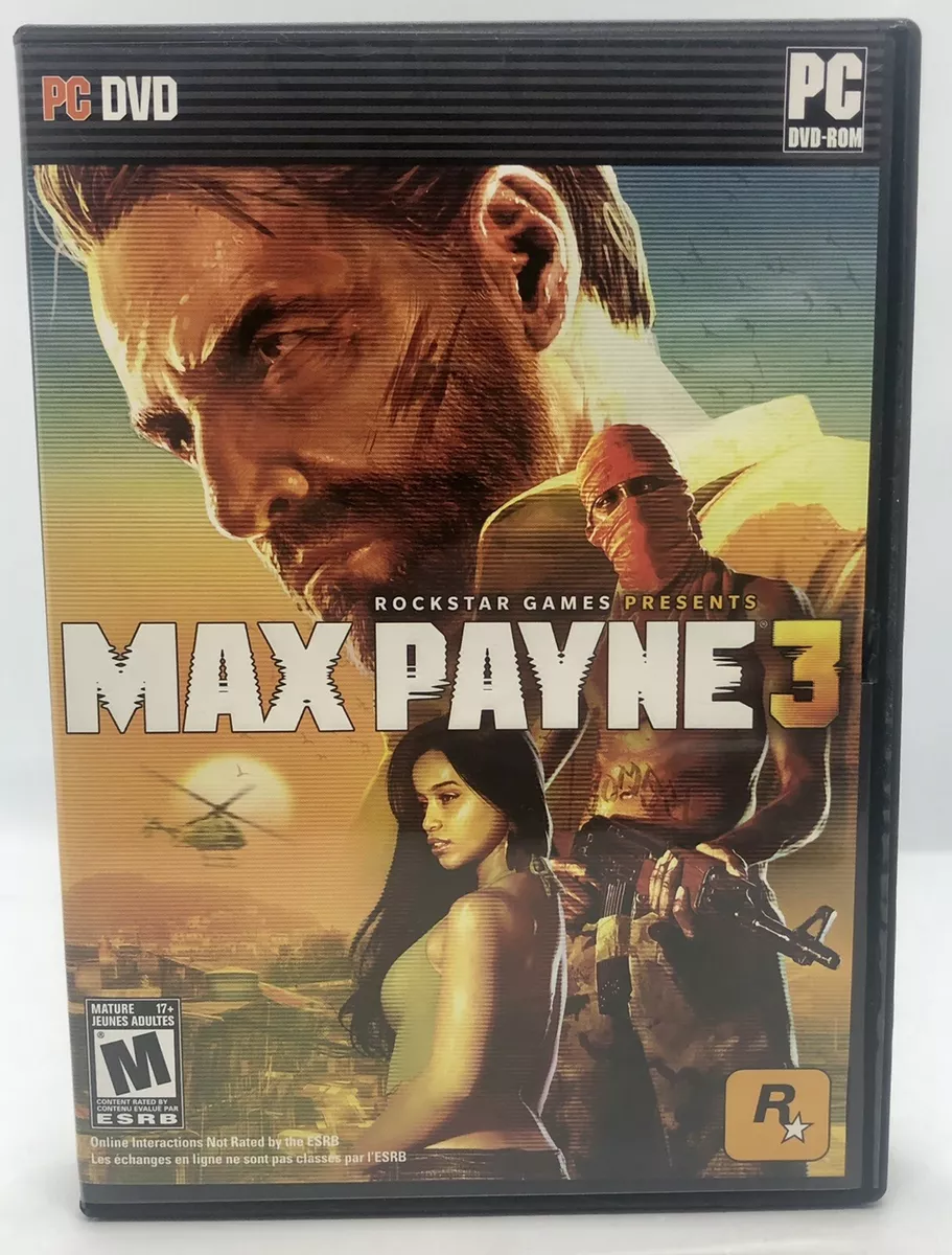 Max Payne 3 - PC Windows Big Box Complete, CIB - 4 Disc Set /w Manual - VG  Cond.