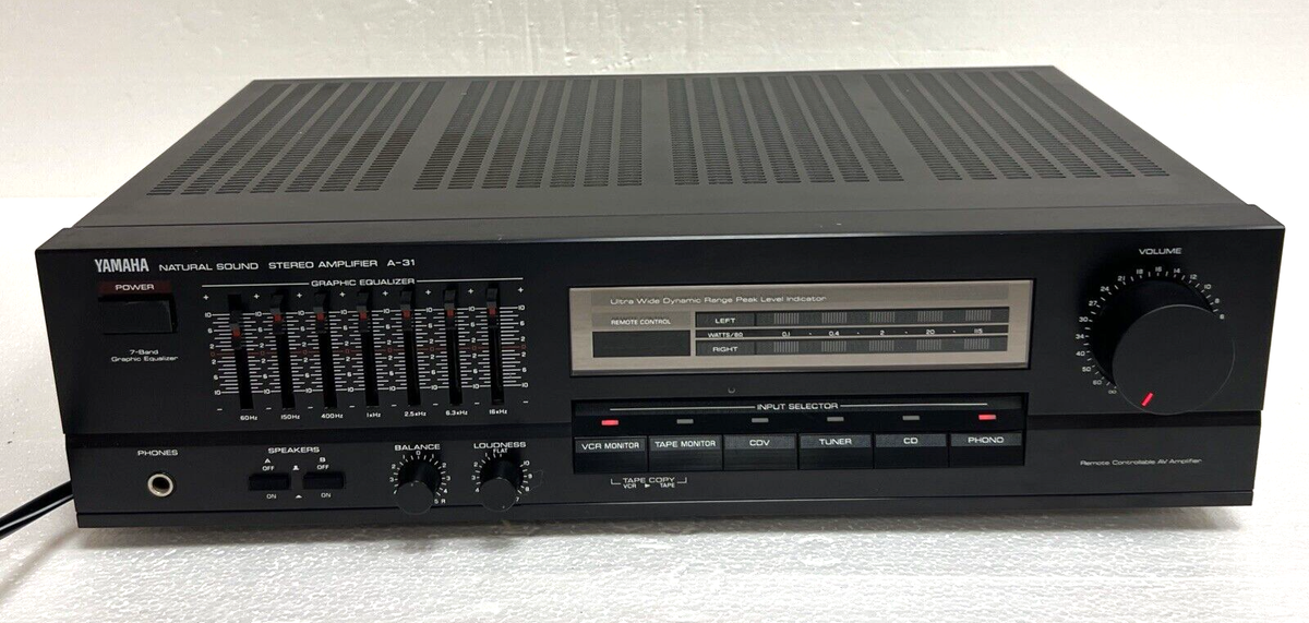 アンプ YAMAHA NATURALSOUNDSTEREOAMPLIFIER CA-RI Yamaha Natural Sound Stereo Amplifier A-31 Graphic Equalizer