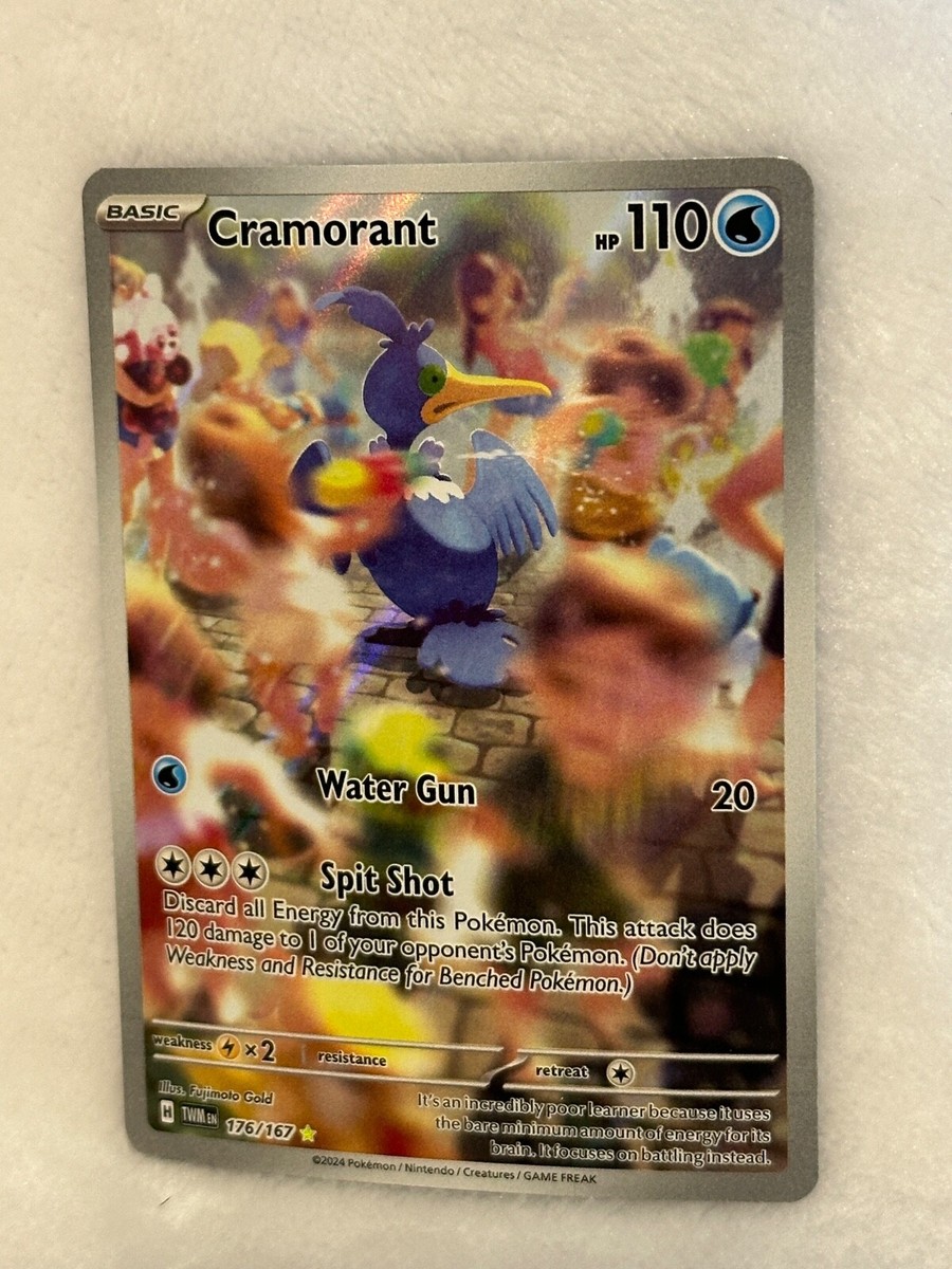 Pokemon TCG Cramorant 176/167 Full Art Twilight Masquerade