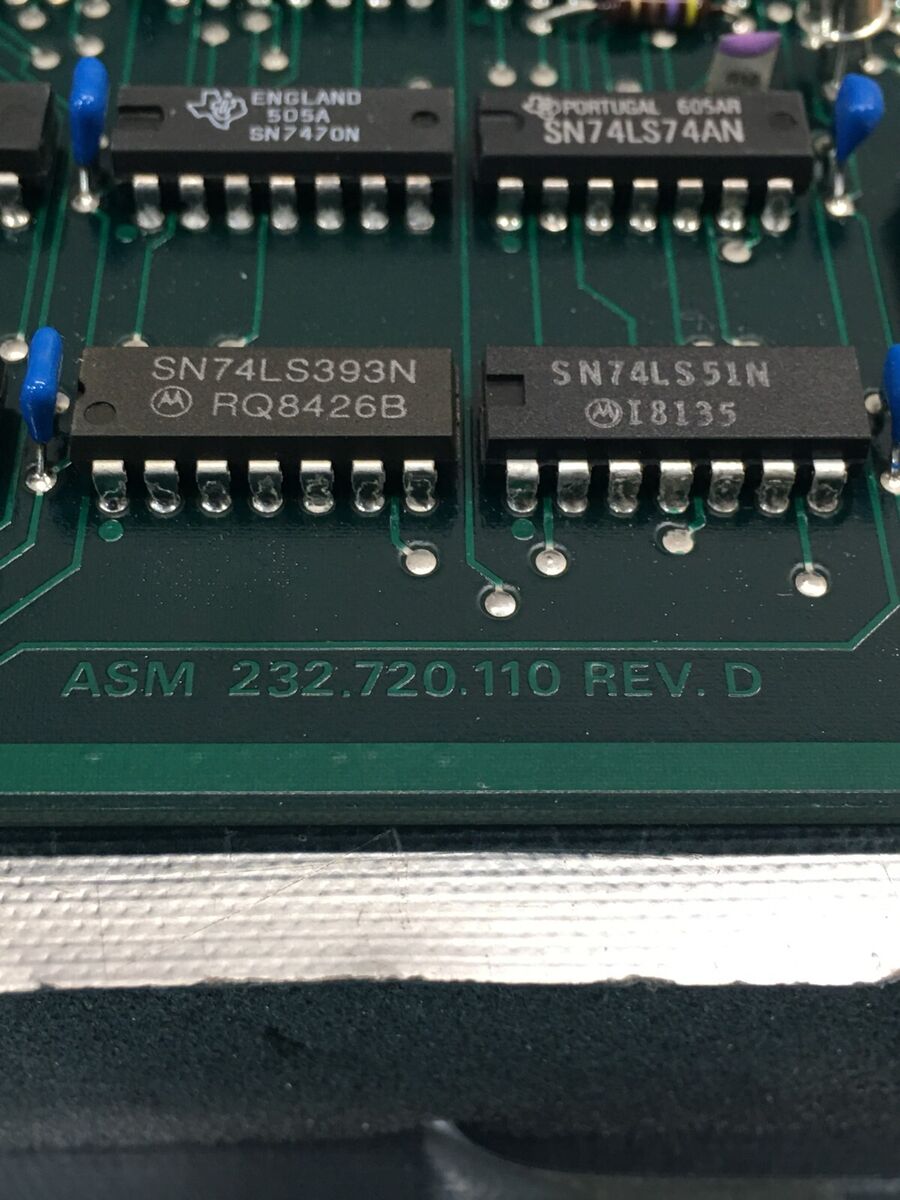 ASM 632720110.00 PCB VIDEO DISPLAY, 90-105480A48, 232.720 ASM 632720110.00 PCB VIDEO DISPLAY, 90-105480A48, 232.720