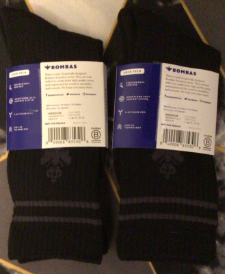 Bombas Socks Medium long Black 2 Pair For The Price Of #1 ***Free
