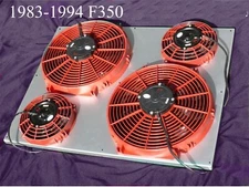 FORD F350  6.9L & 7.3L  FF DYNAMICS EXTREME ELECTRIC QUAD FAN CONVERSION SYSTEM!