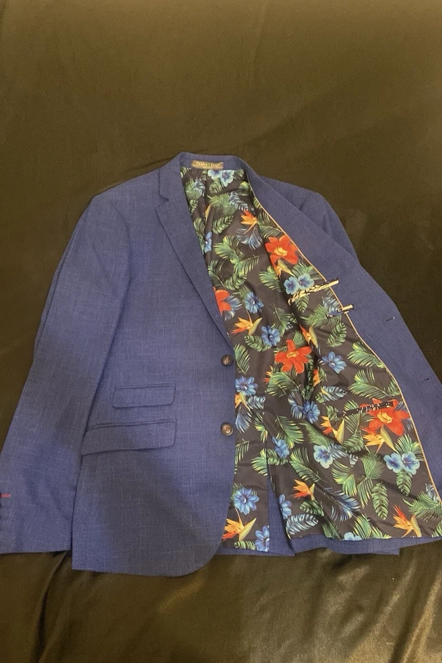 Blazer y pantalón traje forro tropical cachemir y gris Foto 4 de 4