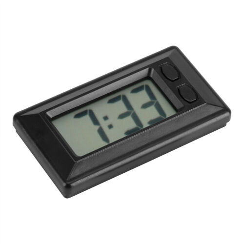 US HOT Digital Auto Armaturenbrett LCD Uhr Uhrzeit Datum Anzeige Selbstklebend Klebend An - Bild 1 von 9
