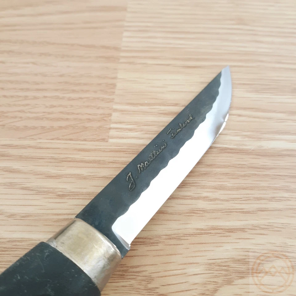 Cuchillo fijo Marttiini Ilves Edition 4,25" 80CrV2 hoja de acero mango de madera de abedul Foto 3 de 4