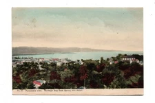 MONTEGO BAY, JAMAICA ~ TOWN OVERVIEW FROM SPRING HILL HOTEL ~ used 1909