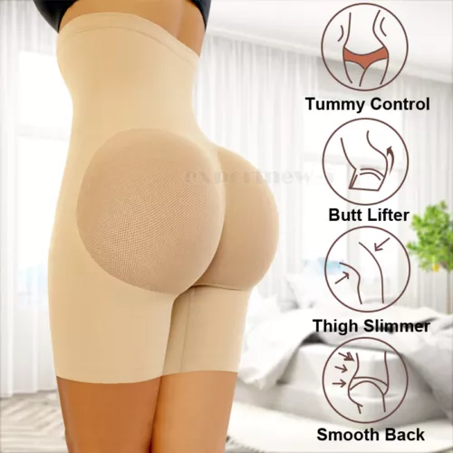 Women High-waisted Butt Lifting Shorts BBL Panty Body Shaper Seamless Anti-Slip - Picture 3 of 36
