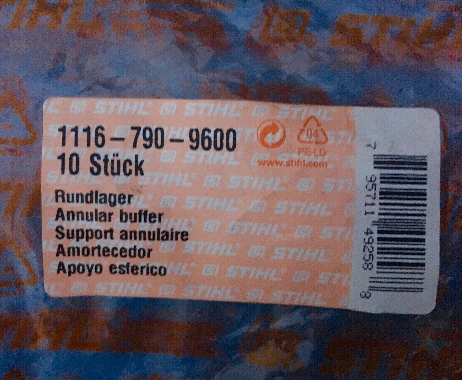 Buffer Ammortizzatore Catena Aftermarket Per Motoseghe Stihl 010 011 012 MS200 MS200T - 1116 790 9600