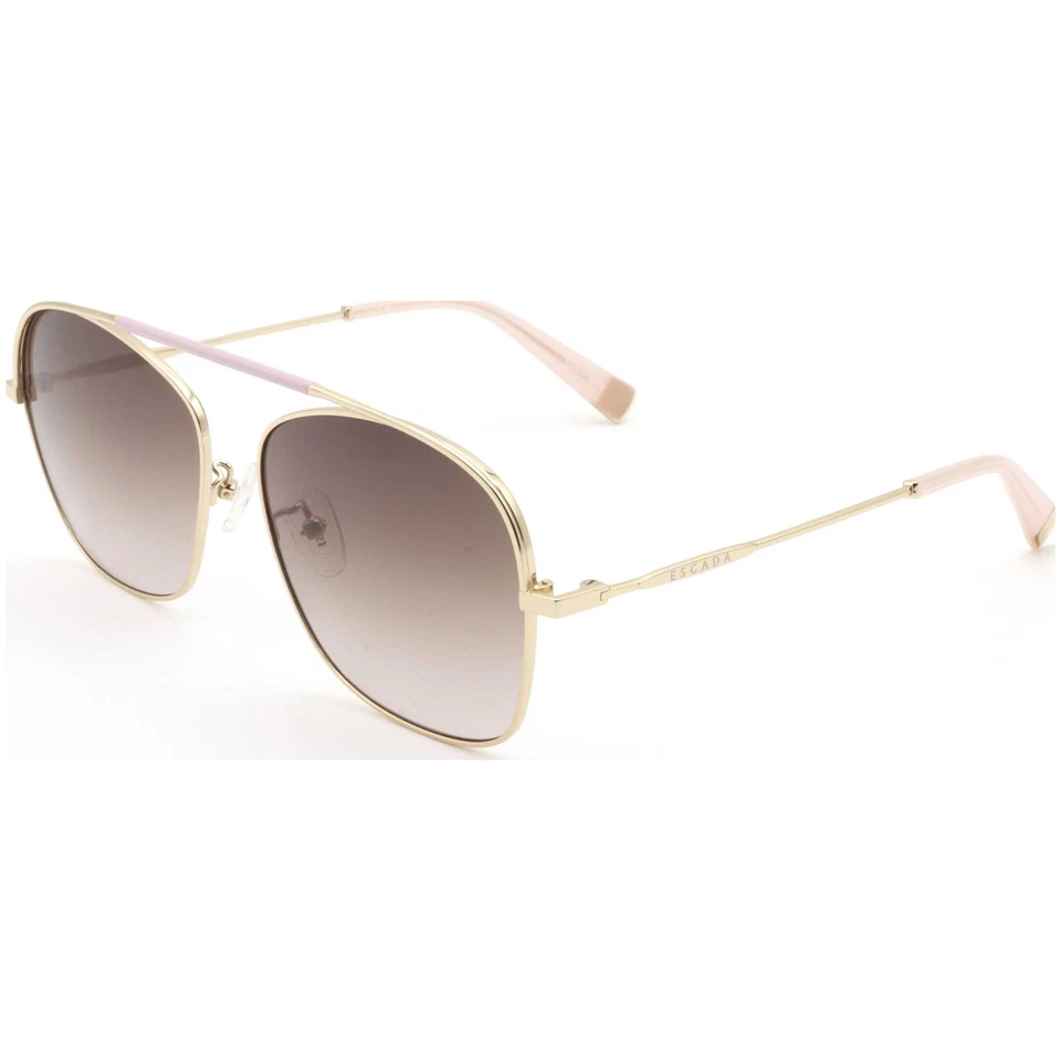Gafas de sol Escada para mujer 59 mm doradas rosa mate SESC14F-A93M-59