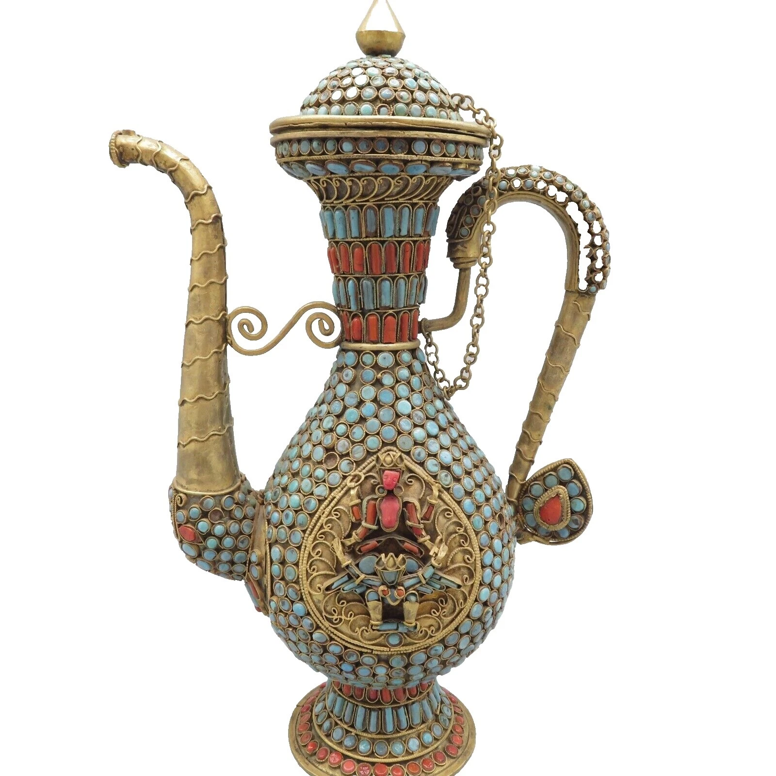 Multi-Color Teapot Asian Antiques