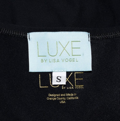 Luxe by Lisa Thomas kleine Damenbluse schwarz Halsausschnitt Arbeit Karriere Party - Bild 6 von 8
