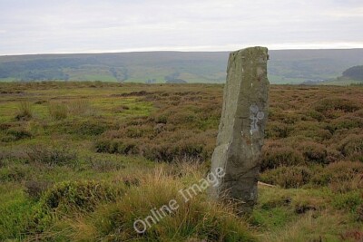 Photo 6x4 Standing Stone, Brown Hill Rosedale Abbey Probably a boundary s c2010