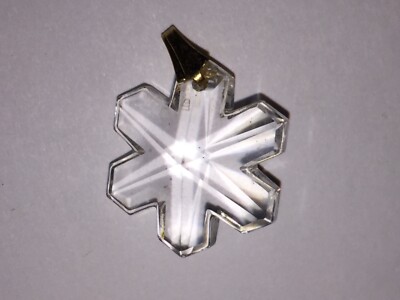 Crystal Snowflake Pendant Train Tracks / Ladder Unknown Hallmark