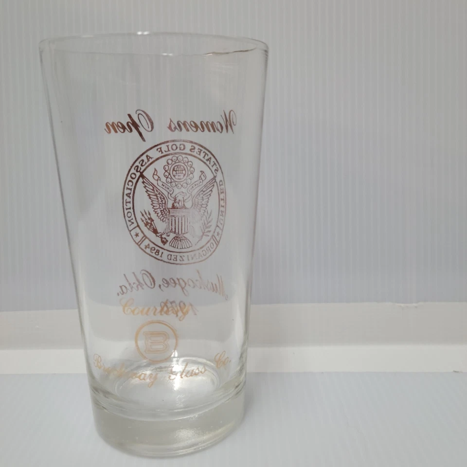 Vaso de recuerdo de la Asociación de Golf Abierto de Estados Unidos 1970 Muskogee Okla Foto 3 de 4