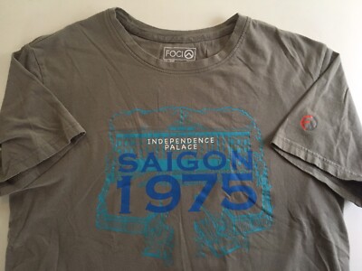 Gray Independence Palace Saigon Vietnam SE Asia T-shirt Adult Size Medium (P3)