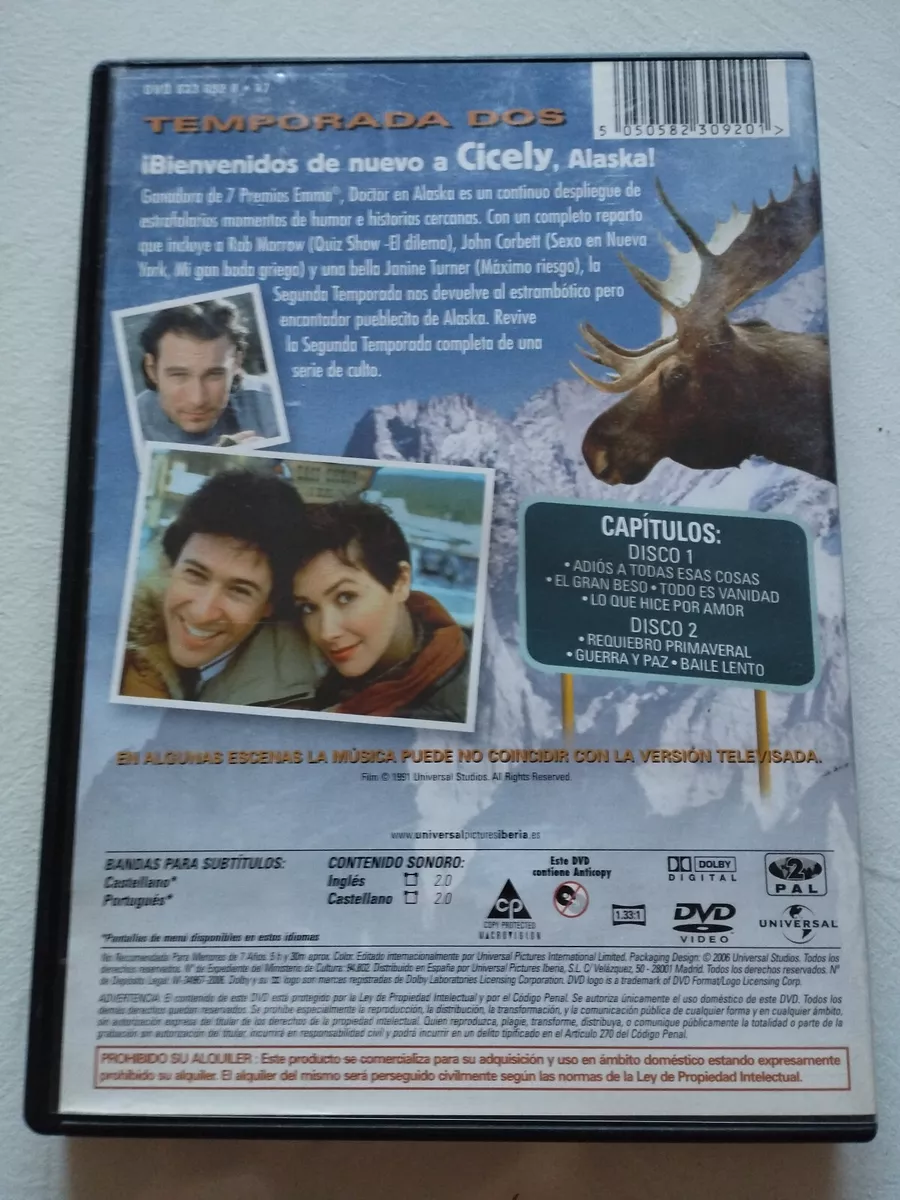 Doctor IN Alaska Second Season Complete - 2 X DVD Spanish English Reg 2