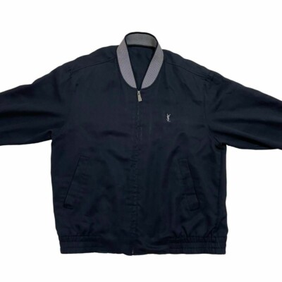 YVES SAINT LAURENT ヴィンテージ ナイロンジャケット　L 黒 s-l400.jpg