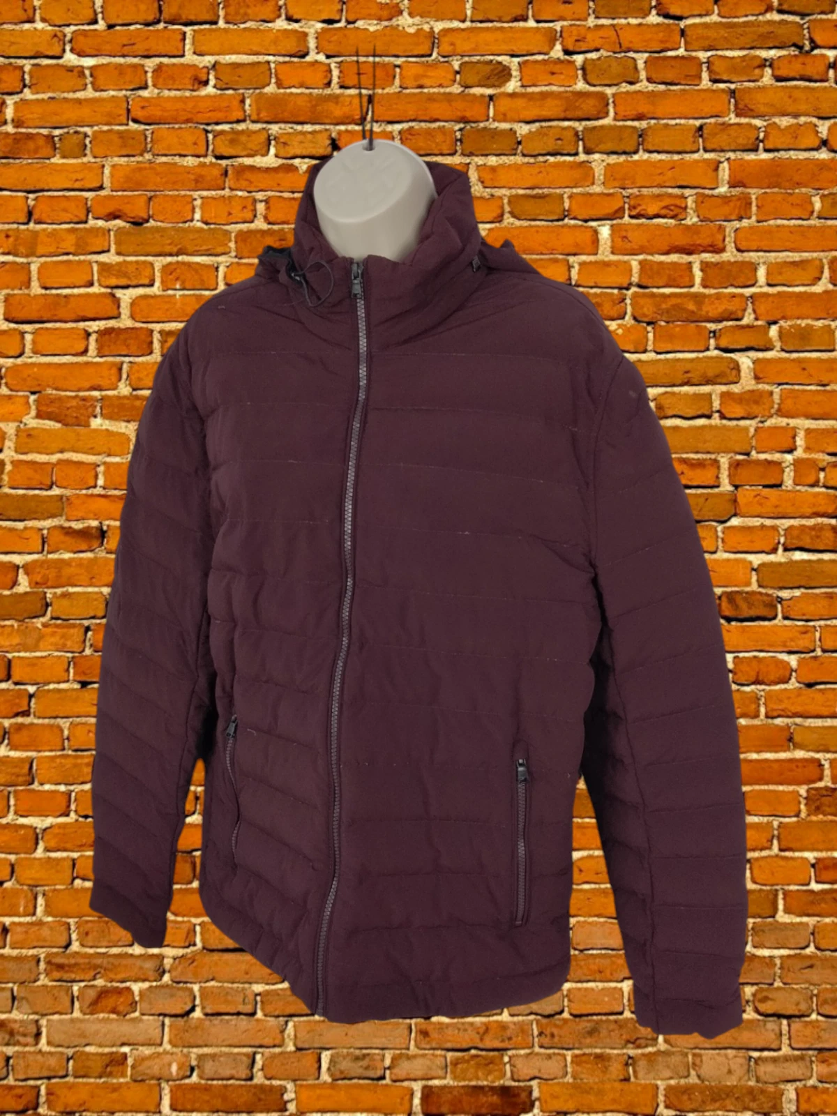 CAPPOTTO DONNA MICHAEL KORS PICCOLO BORDEAUX IMBOTTITO CON CAPPUCCIO TASCA ZIP