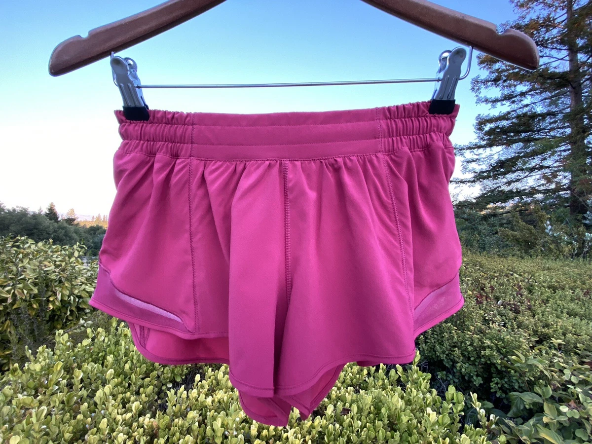 NWOT RARE “Violet Red” Sought-After Pink Hotty Hot Shorts 8 Lululemon Women  2.5”