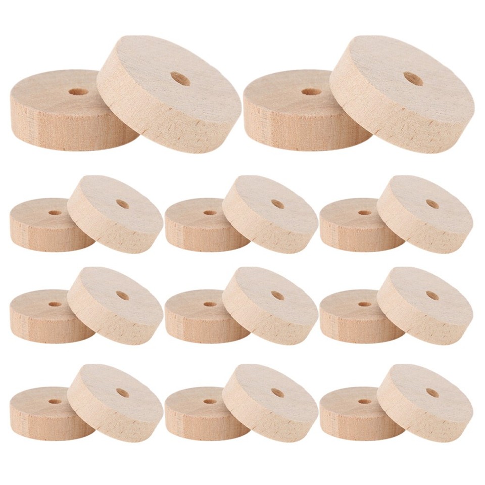 30 Pcs Small Wood Wheels Wooden Wheels for Crafts Art Projects | eBay ...