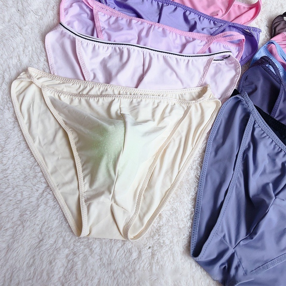 Slip Uomo In Nylon Trasparente Lucido, Perizoma A Marsupio, Intimo Bold Nero