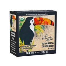Light Mountain, Natural Hair Color And Conditioner Black, Black 4 Oz