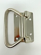 Nickel Plated Folding Chest Trunk Handle Recessed Pull Hardware Toolbox L - 6 PK