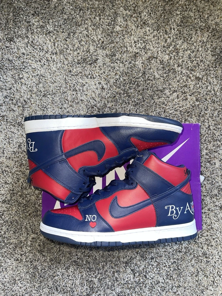 Nike Dunk High Supreme Red for Sale | Authenticity Guaranteed | eBay