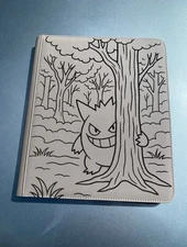 Pokémon XL TOP LOADER Gengar Laser Engraved Binder/ Made To Order!  USA SELLER