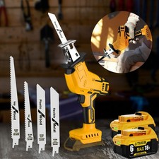 Cordless Electric Reciprocating Saw w/ 4 Blades LED light For DeWalt 18V Battery