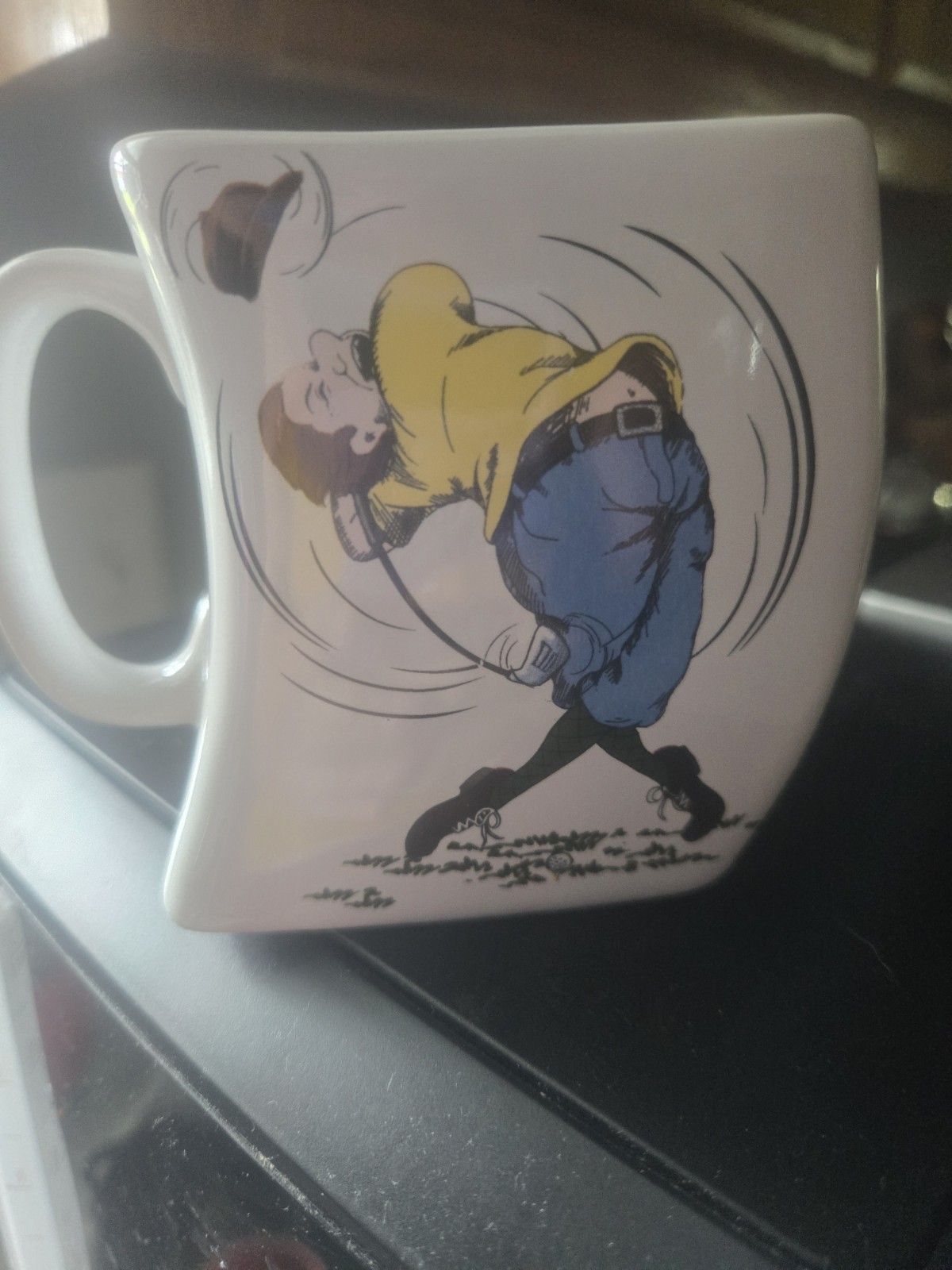 Golf Novelty Tilted Coffee/Tea Mug 