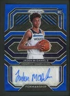 2020-21 JADEN MCDANIELS AUTO PANINI PRIZM PENMANSHIP WAVE BLUE RC AUTOGRAPHS