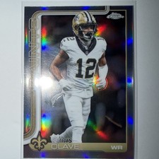 2025 Topps Chrome Silver 🔥 Chris Olave New Orleans Saints