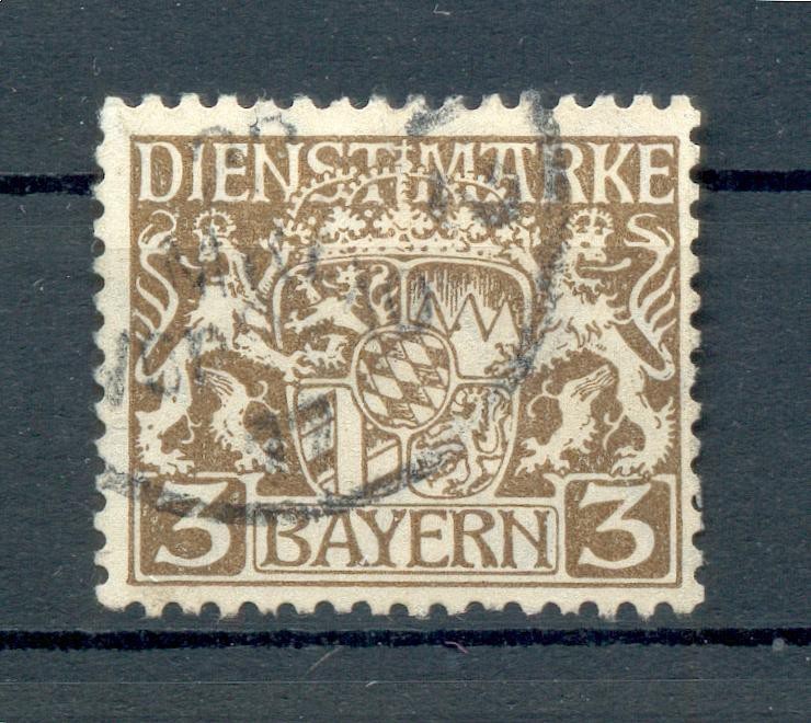 Bayern Dienst 16W Paper Type Checked 12EUR
