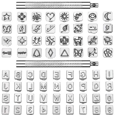 70 Pieces Leather Stamping Tools, Leather Stamping Kit with 2 Pcs Punch Tools...