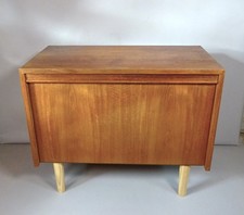 Mid Century Retro Vintage Danish Teak Hi Fi Vinyl Record Storage Cabinet