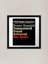HAM Radio Supplies Building a HAM R Framed Wall Art Poster Canvas Print Picture