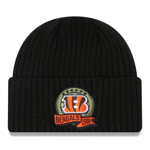 Authentic NWT New Era NFL Salute To Service Black Team Sport Beanie Knit No Pom - Picture 37 of 40