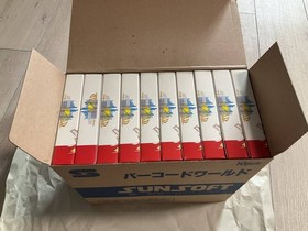 New [Famicom Software Barcode World 1 box of 10 pieces] Box Sunsoft Nintendo