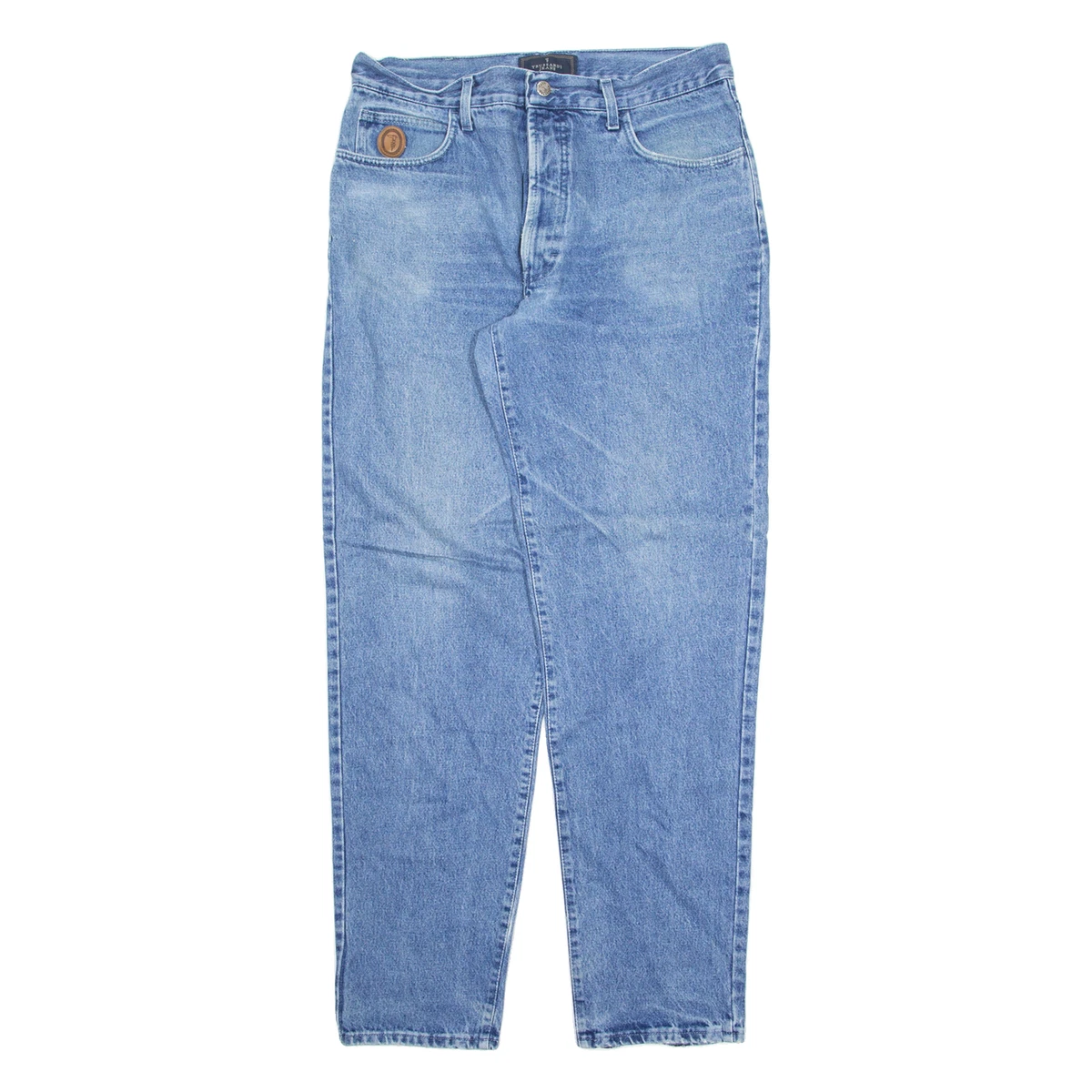 Camicia Trussardi Jeans a pois slim fit blu elasticizzata 52C00058