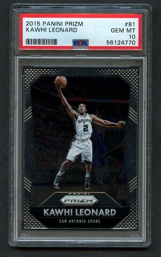 2015 Panini Prizm Basketball KAWHI LEONARD #81 PSA 10 GEM MT L. A. Clippers