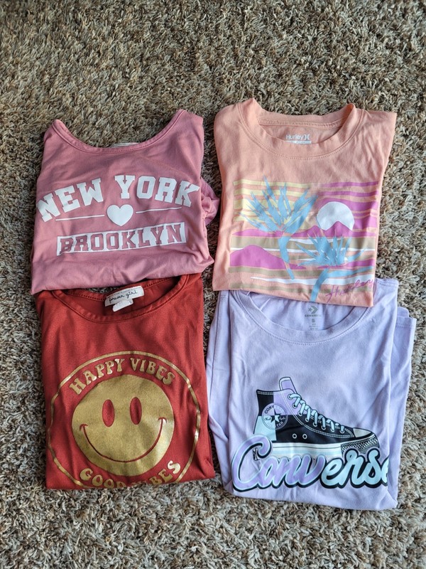 Girls Shirts Size Small Lot Of 4