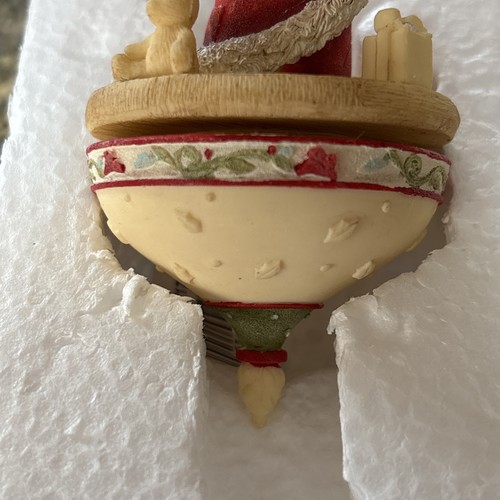 Enesco The Heart Of Christmas Karen Hahn SANTA SPINNING TOP 4027179 Ornament - Picture 7 of 11