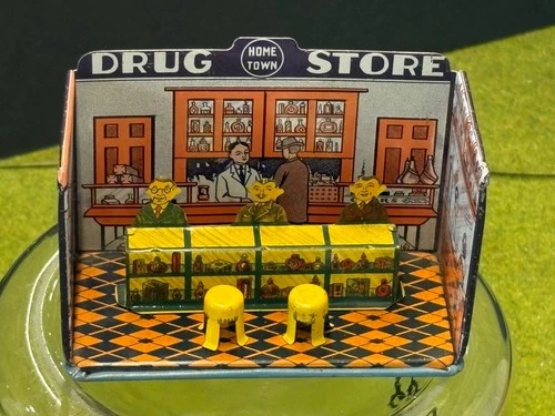 Marx Tin Home Town Drug Store No. 184 - 1920/30's
