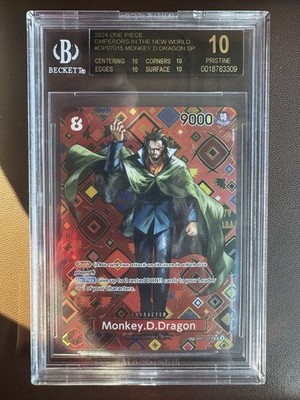2024 ONE PIECE EMPERORS IN THE NEW WORLD SP MONKEY D. DRAGON BGS 10 BLACK LABEL