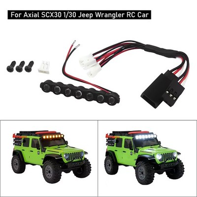 RC Car Headlight For Axial SCX30 1/30 Jeep Wrangler RC Crawler Car Roof Light