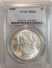 1900 Morgan Dollar PCGS MS62 UNCIRCULATED $1 Coin!